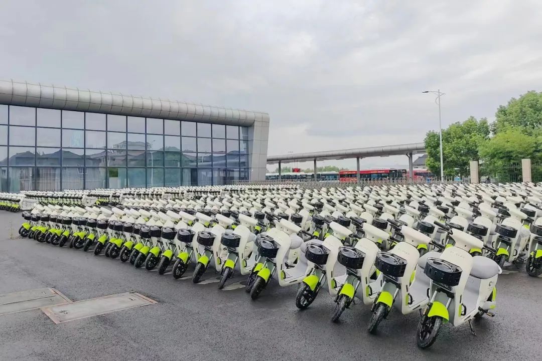 準備投放的共享電單車